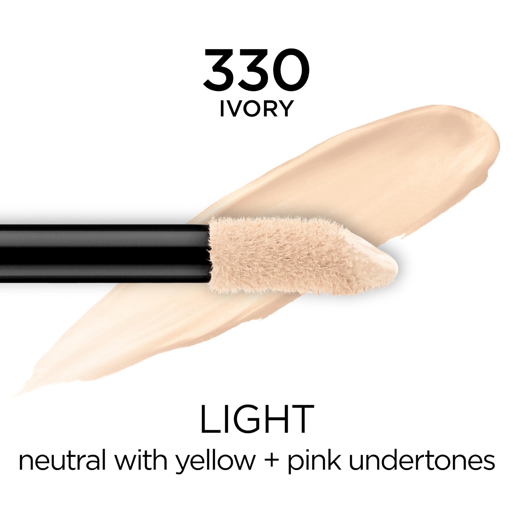 L'oreal Paris Cosmetics Infallible Corrector de cobertura completa, resistente al agua, cobertura completa, vainilla, 0.33 fl oz (9.76 ml), Ivory, 0.33 Fluid Ounce