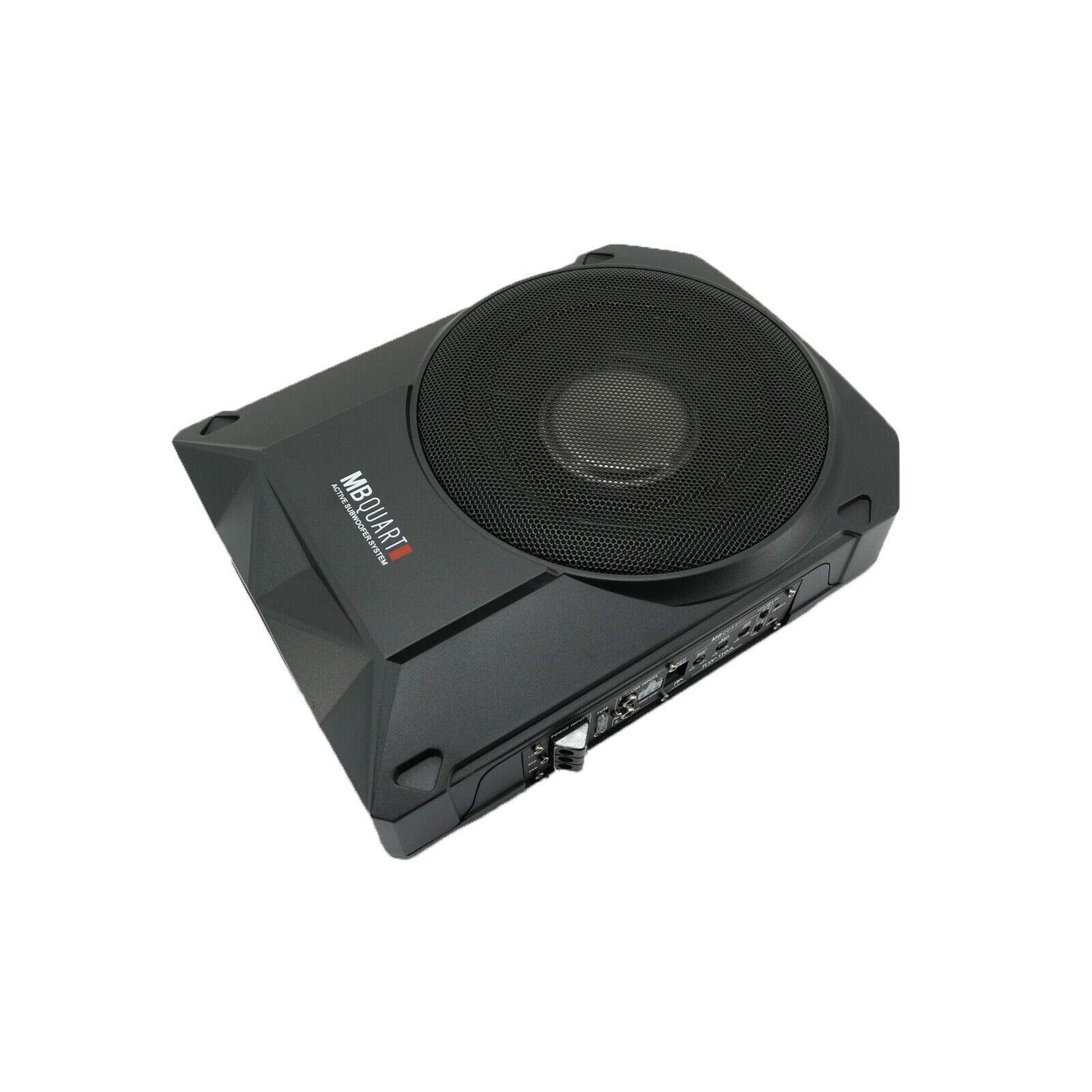 Subwoofer MB Quart Serie de Referencia 8 Pulgadas Negro con Amplificador Integrado para Coche, Barco, RV, ATV