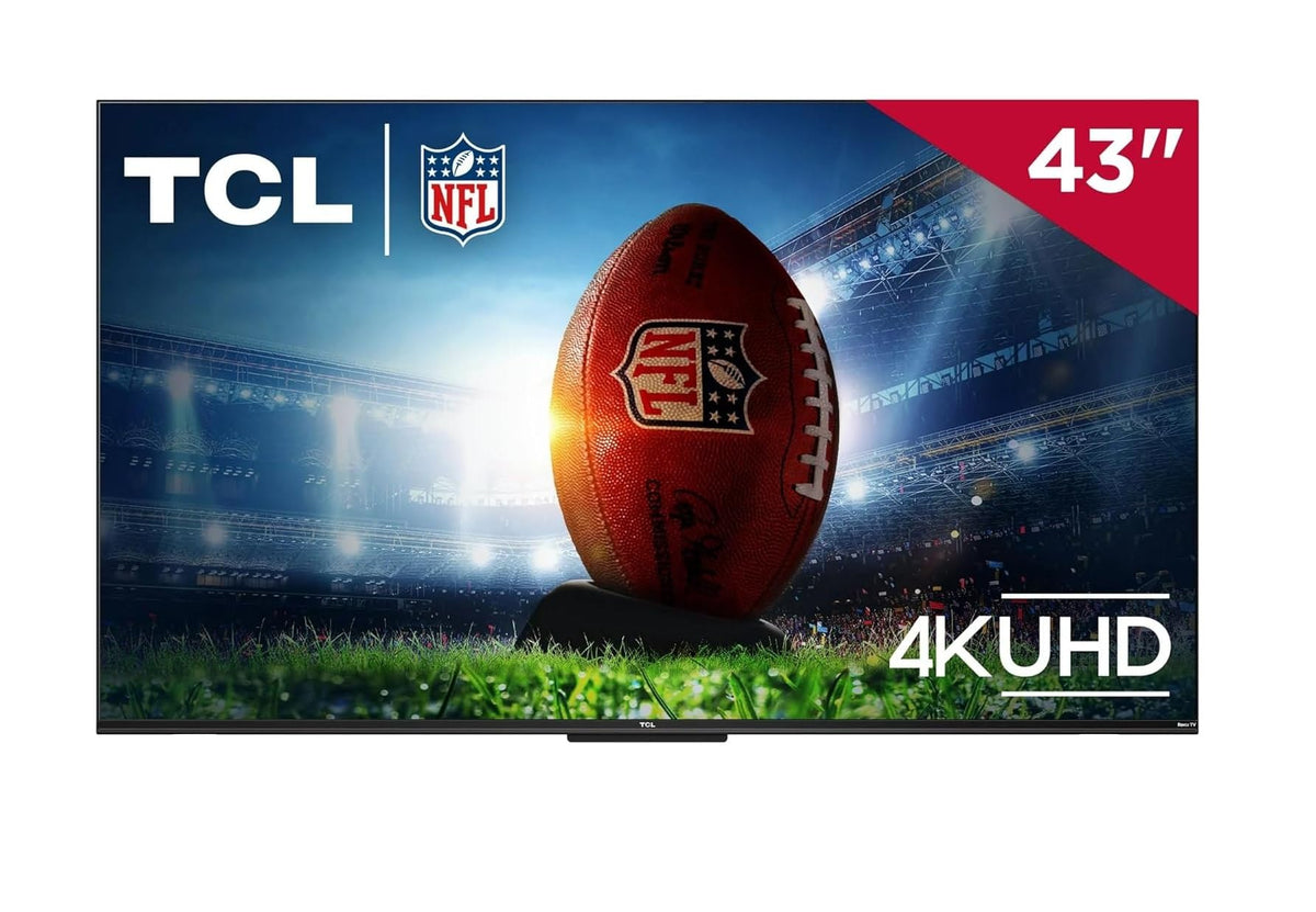 Televisión TCL 43 Pulgadas 4K UHD LED HDR Smart TV con Modo de Juego para Alexa y Asistente Google (Reacondicionado)