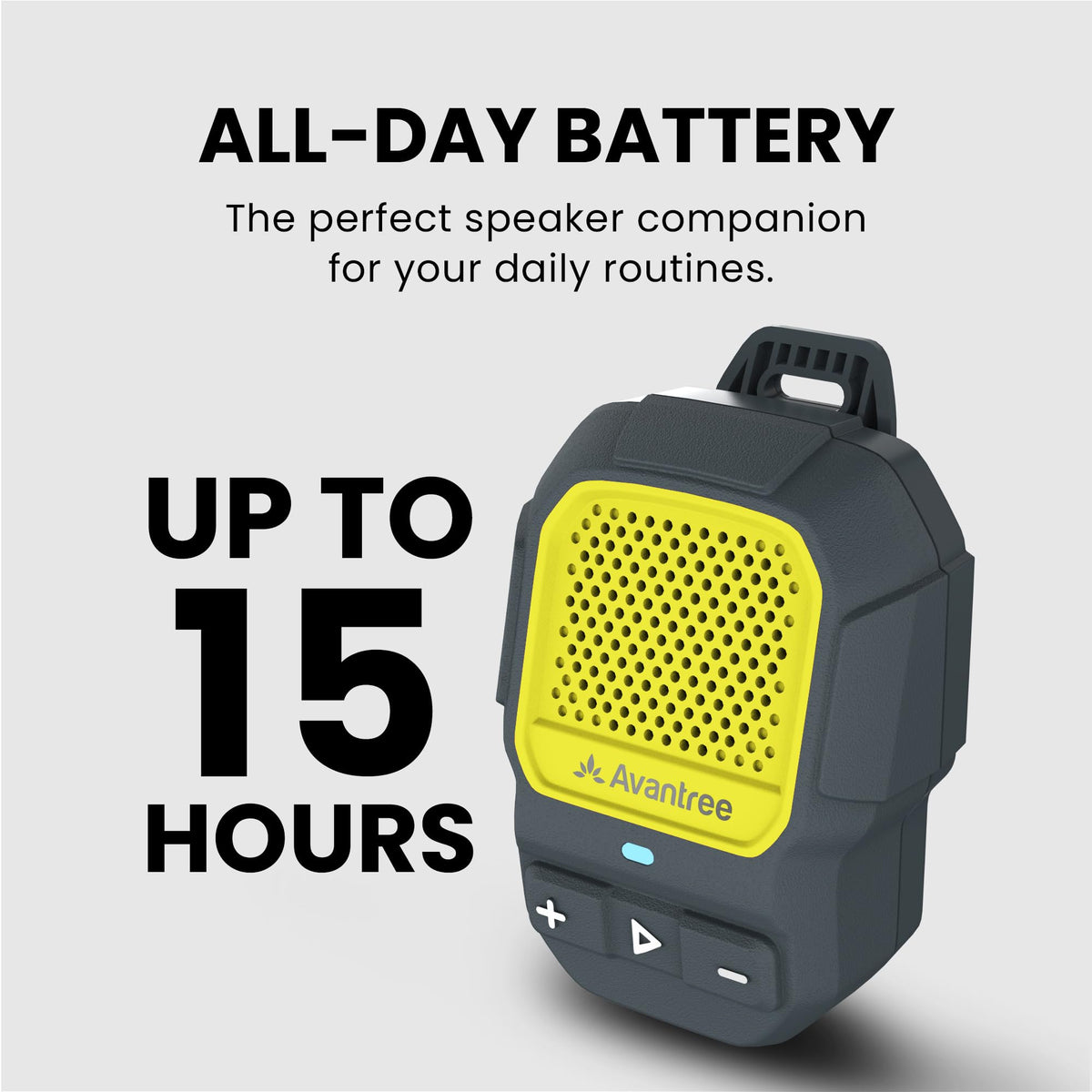 Altavoz Bluetooth Portátil Avantree Azul con Auracast e IP67 Impermeable para Hombre