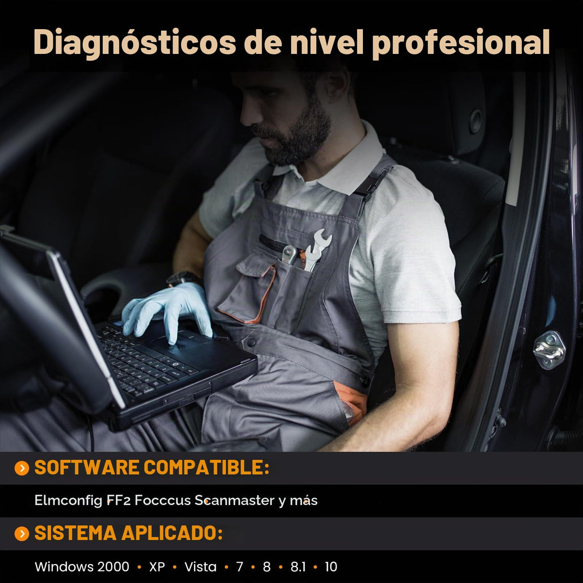 Adaptador USB ELMconfig ELM327 OBD2 Negro con Interruptor MS-CAN HS-CAN para Diagnóstico en Vehículos Ford Lincoln Mazda Mercury