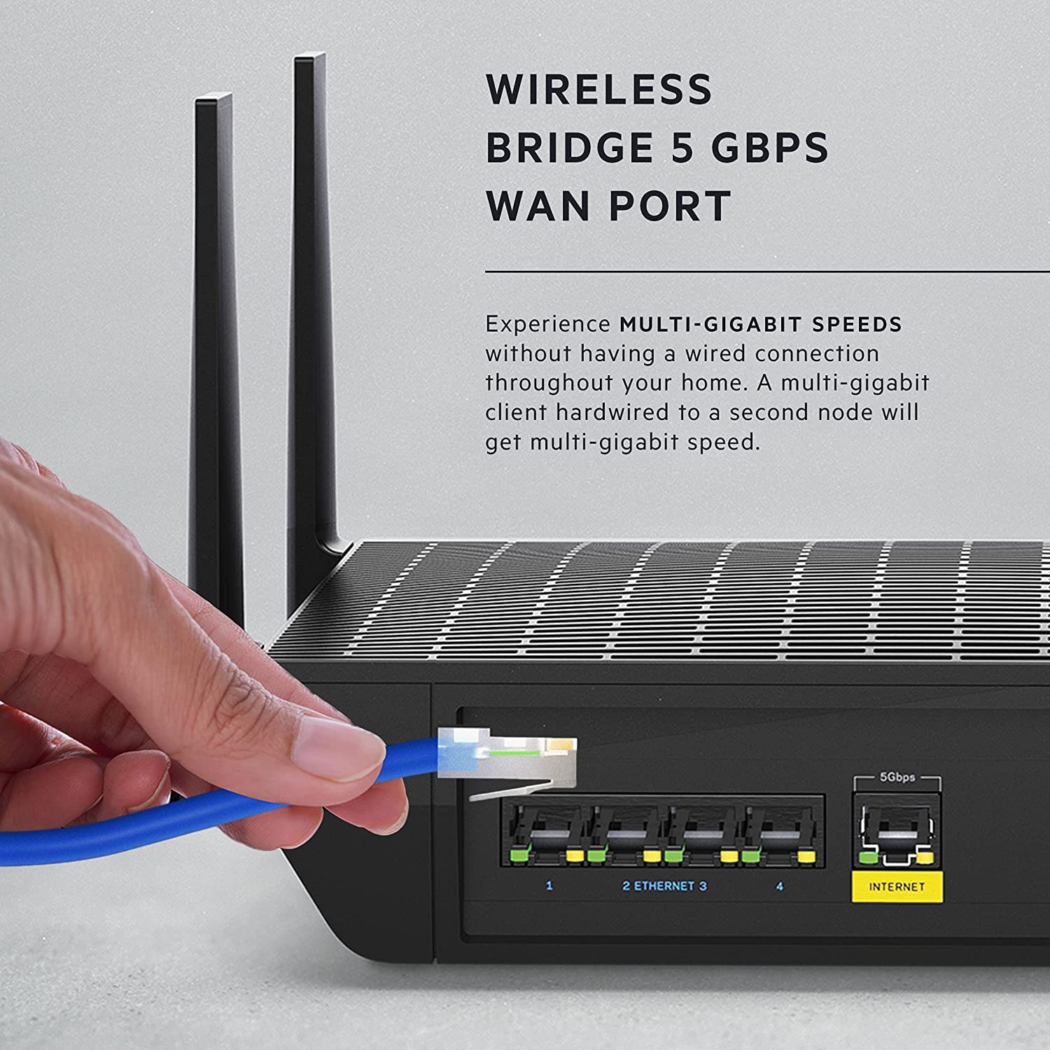 Linksys Router Hydra Mesh WiFi 6E Tres Bandas AX6600 (MR7500)