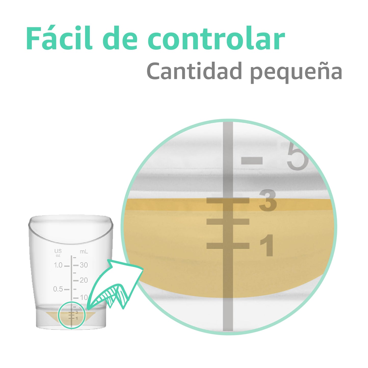Vaso de Alimentación para Bebé Maymom, Reutilizable y Desechable para Alimentación Infantil a Corto Plazo, Recolección de Primera Leche, 1 oz, 6 unidades