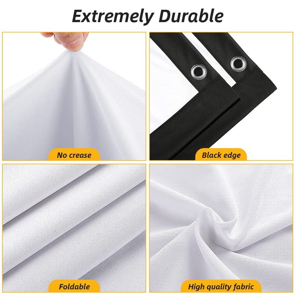 NIERBO Pantalla de proyector con Soporte Pantalla de proyección de películas 16:9 4k HD retroproyección Frontal con Bolsa para Cine en casa al Aire Libre Backyard Movie (100 Inch)