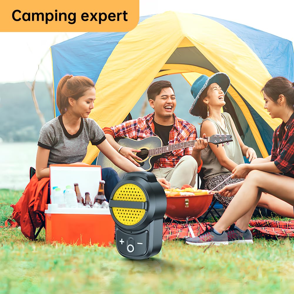 BYDGUMEI - Altavoz inalámbrico Bluetooth para deportes al aire última intervensión, clip trasero portátil y pequeño altavoz (amarillo-sw36s)