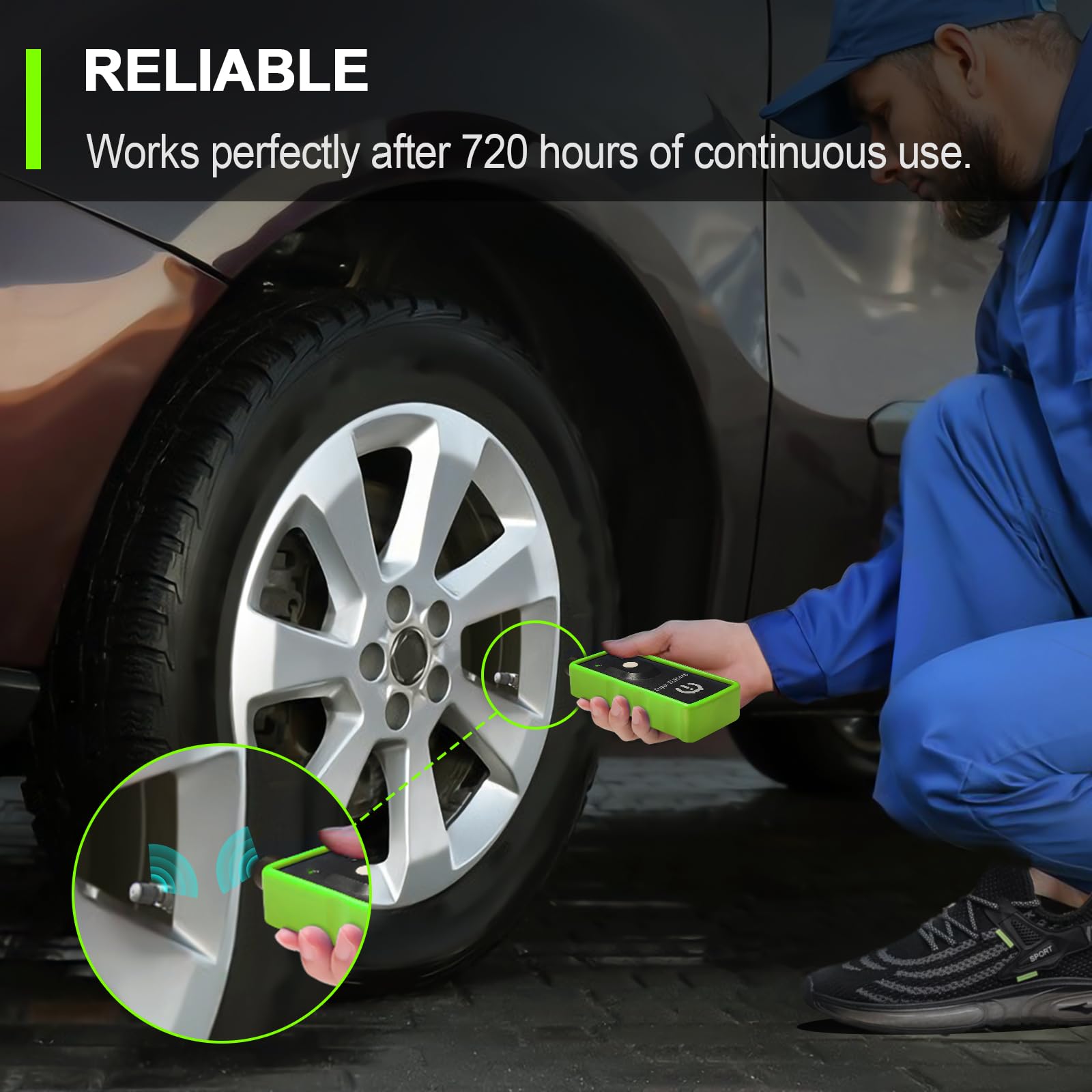 JDIAG 2IN1 TPMS Herramienta de reinicio Super EL50448 para GM y para Ford Monitor de presión de neumáticos Sensor TPMS Herramienta de reinicio TPMS, Herramienta de programación Tpms Edición 2025