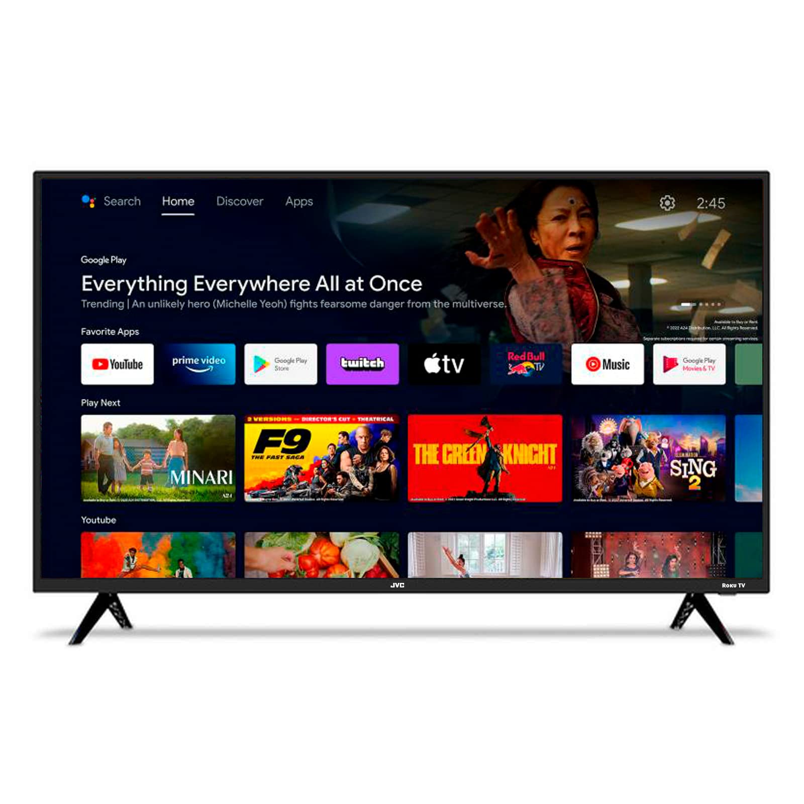 Smart TV LED JVC 40 Pulgadas Full HD 1080p Roku