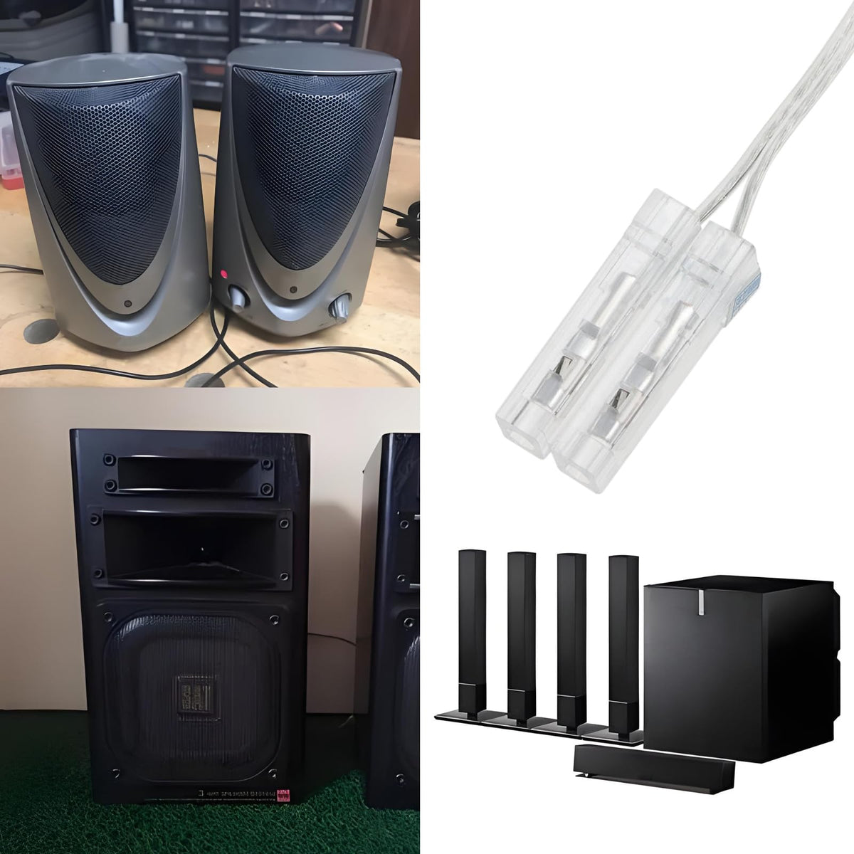 Cable de Altavoz Create Idea 4 m Compatible con Sony HCD-ZX6 HCD-ZX66I HCD-ZX8 HCD-ZX9 HCD-ZX99I HCD-SA30 HCD-S300 HCD-S400 HCD-S500 HCD-S550 HCD-S800