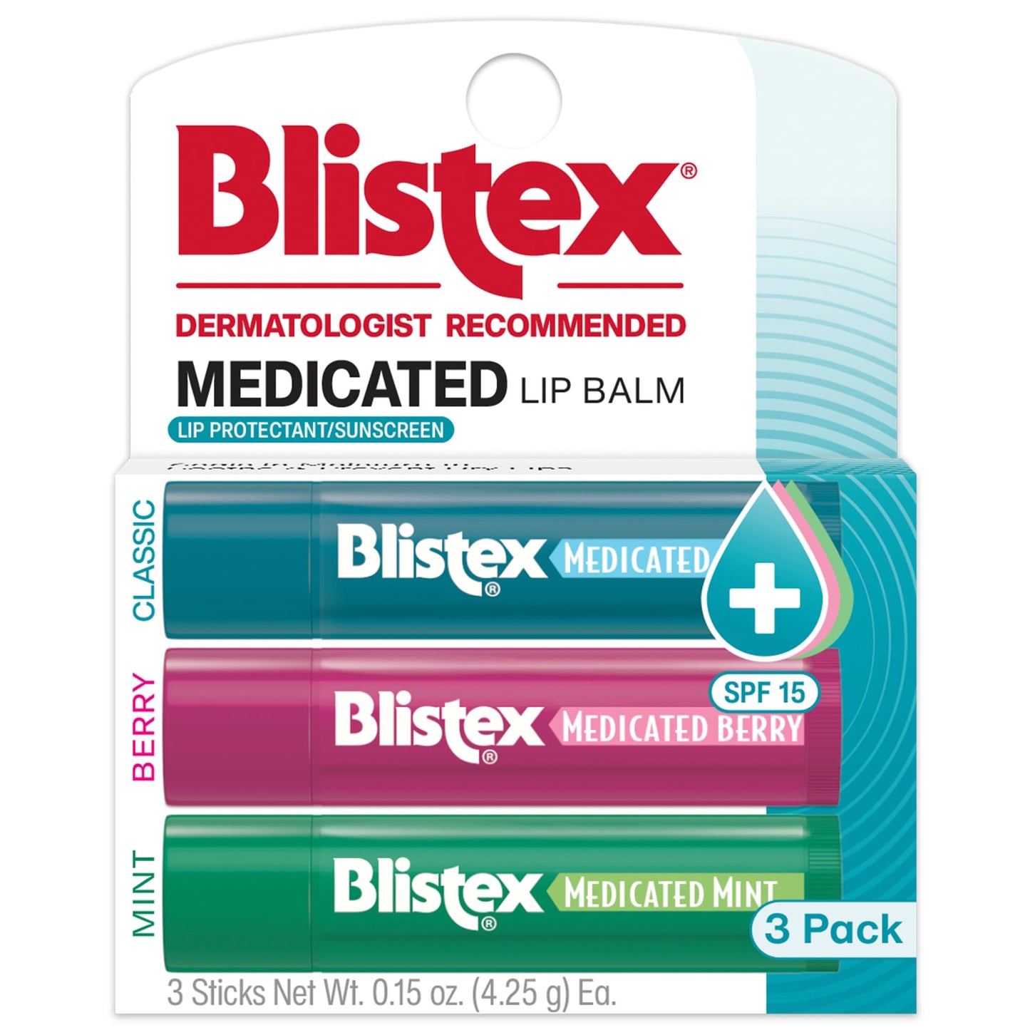 Blistex Medicated SPF 15 Lip Balm Pack