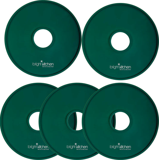 Hojas Deshidratadoras de Silicona para Cosori CFD-N051-W y Elite Gourmet EFD319, Redondas y No Tóxicas, con Labio para Líquidos de Fruta