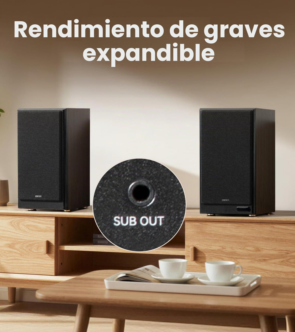 Altavoces de Estantería Edifier Negro Alta Resolución Bluetooth 6.0