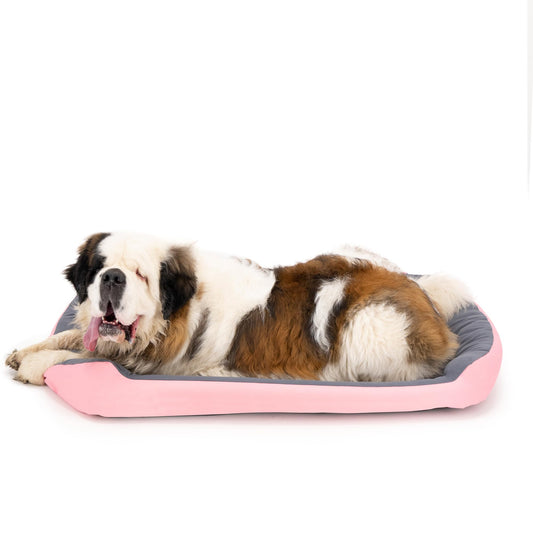 Cama para Perro Pets Apparel Hills Rosa Gris Resistente y Confortable XXL