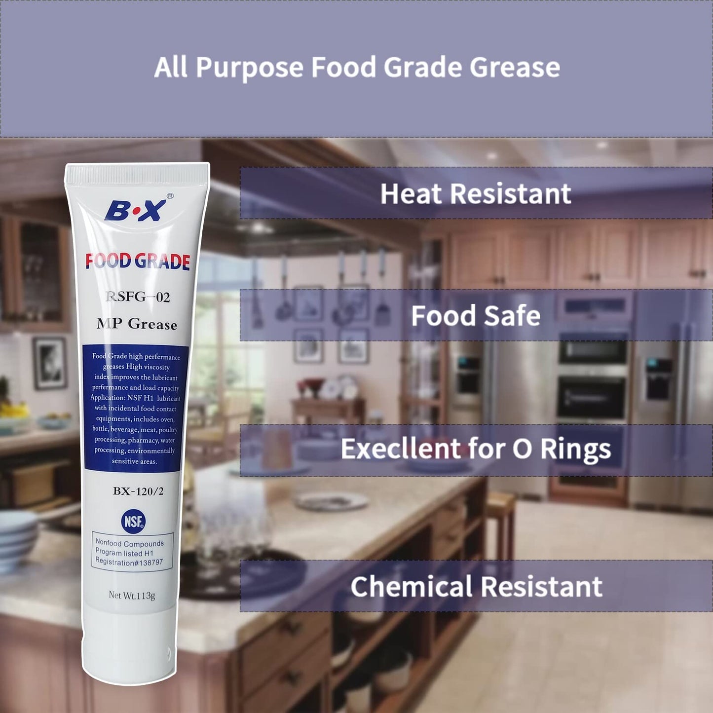 LewisCare Lubricante de máquina apto para alimentos para equipos de postres congelados, 1 x 4 onzas