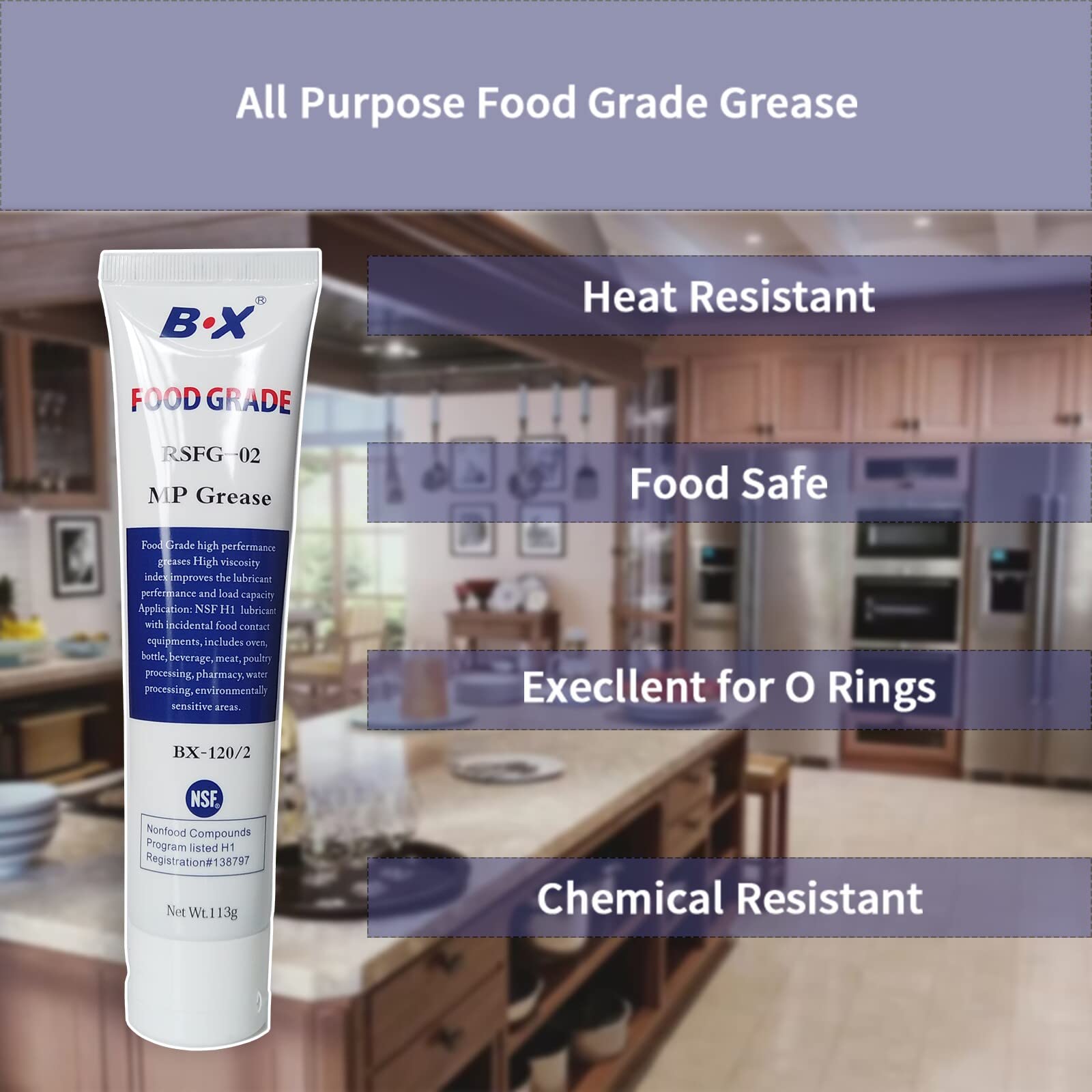 LewisCare Lubricante de máquina apto para alimentos para equipos de postres congelados, 1 x 4 onzas