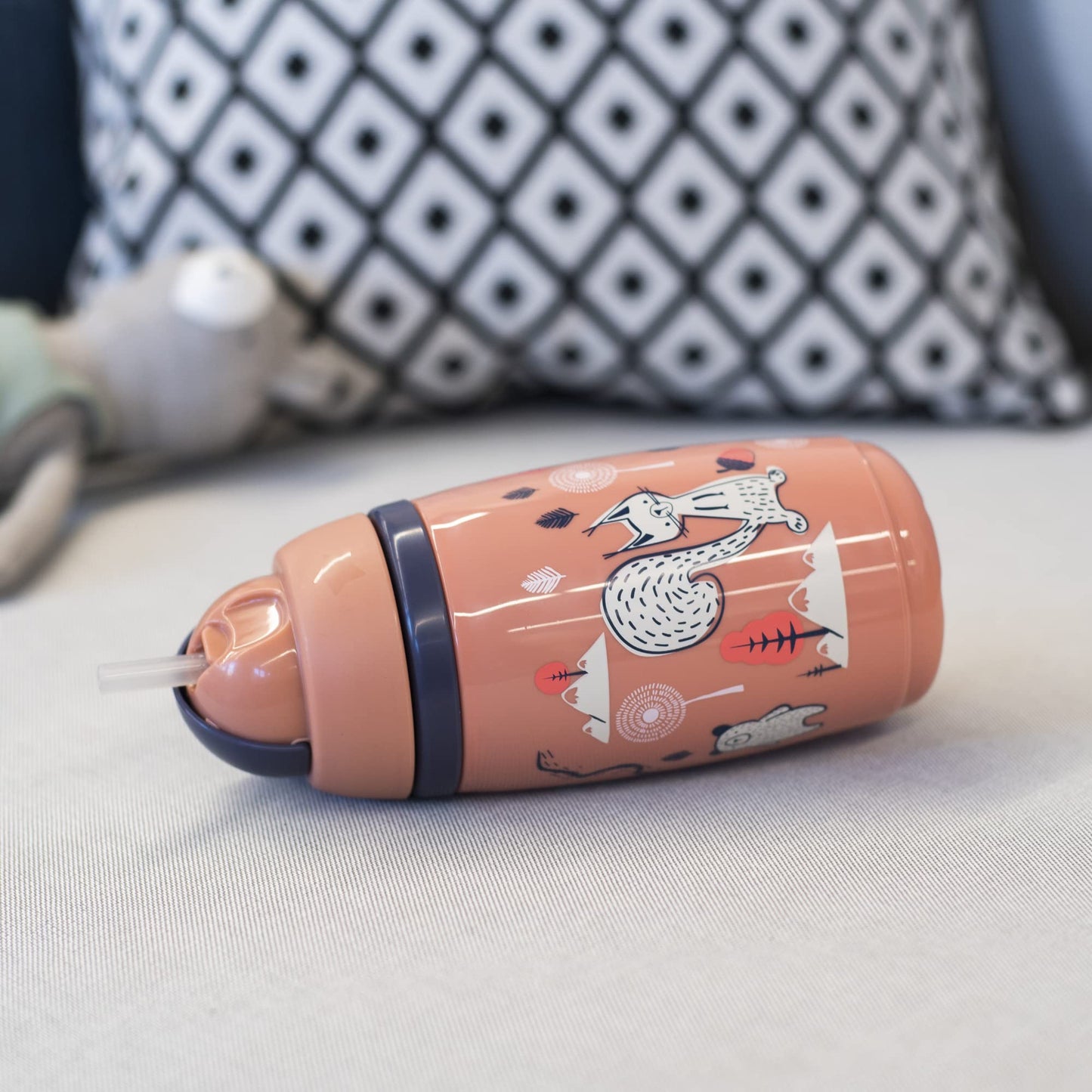 Tommee Tippee Superstar - Taza aislada con paja para niños pequeños, 100% a prueba de fugas y a prueba de sacudidas | BACSHIELD tecnología antimicrobiana (9 onzas, más de 12 meses, 2 unidades)