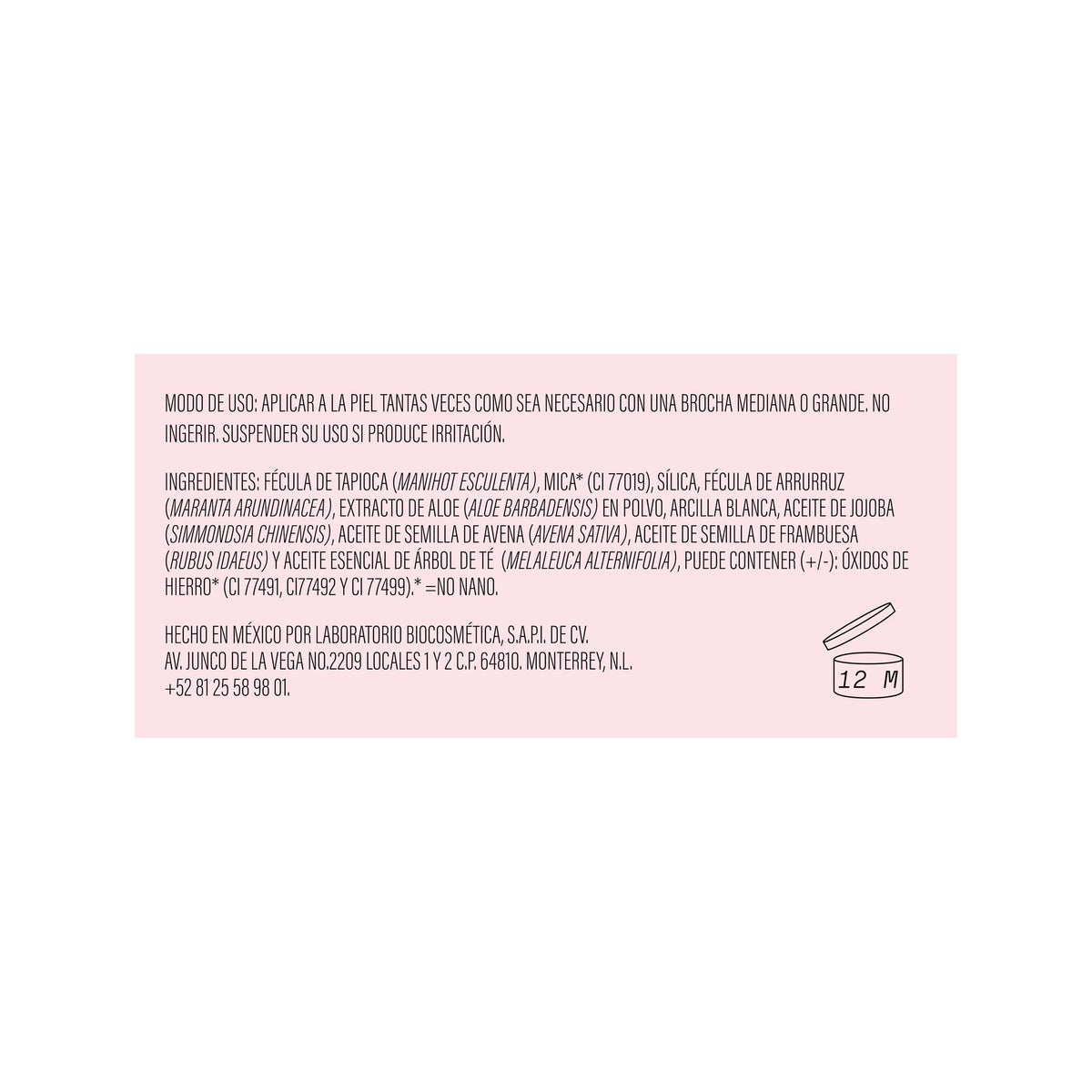 AHAL - Polvo Traslúcido con Aloe y Aceite de Frambuesa, para un Acabado Perfecto Controla Brillo y Acné - Polvo Compacto Hipoalergénico Sellador de Maquillaje con Ingredientes Naturales, 12g.