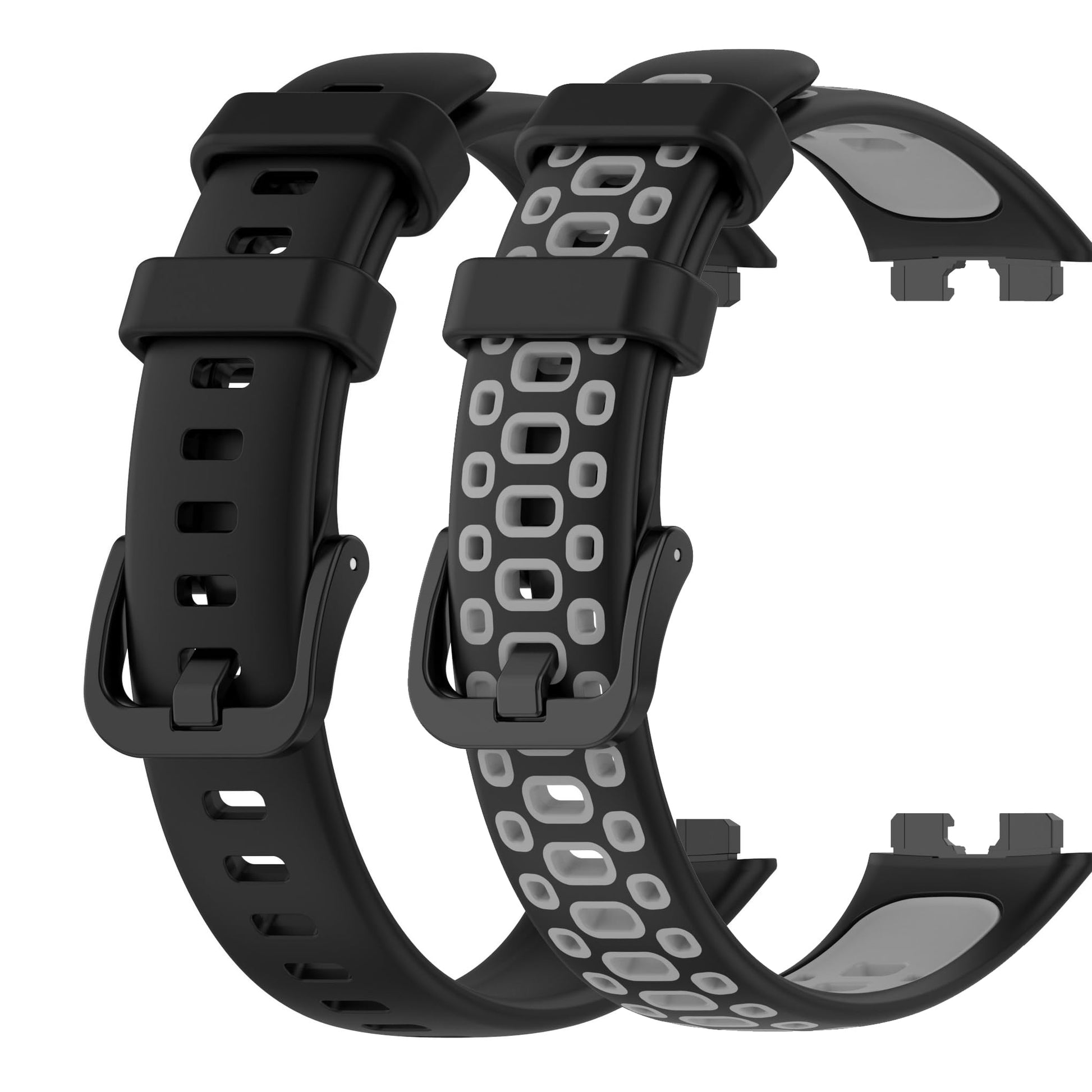 Hashun 2Piezas Correa Extensible Compatible con Huawei Band 9 y Huawei Band 8,Pulsera Banda de Silicona para Huawei Band 8, Correas Deportiva de Repuesto Transpirable para Huawei Band 8/9