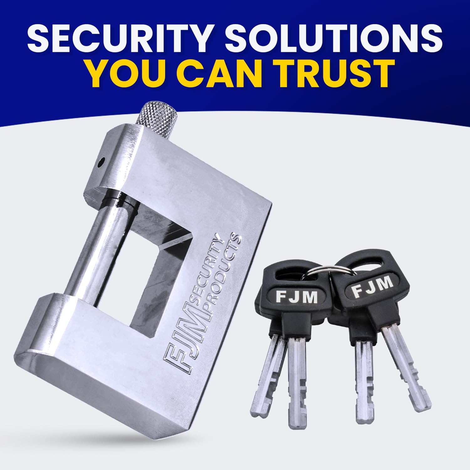 Candado de Seguridad FJM Security Triple Cromado D 0.95 cm Keyed Alike
