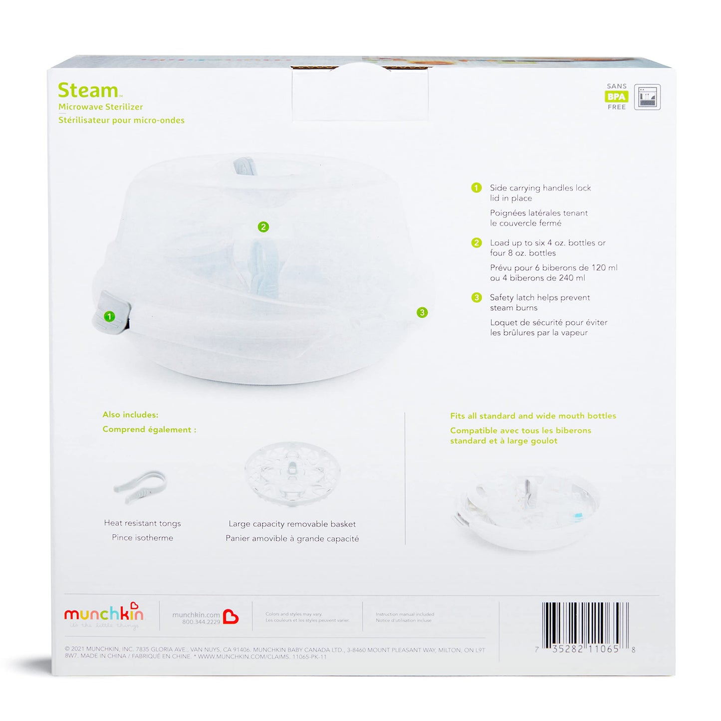 Esterilizador Munchkin Steam Guard microondas