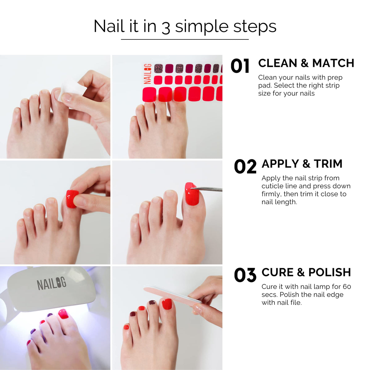 Esmalte de Uñas de Gel Semiendurecido NAILOG Never Too Late Brillante para Mujer
