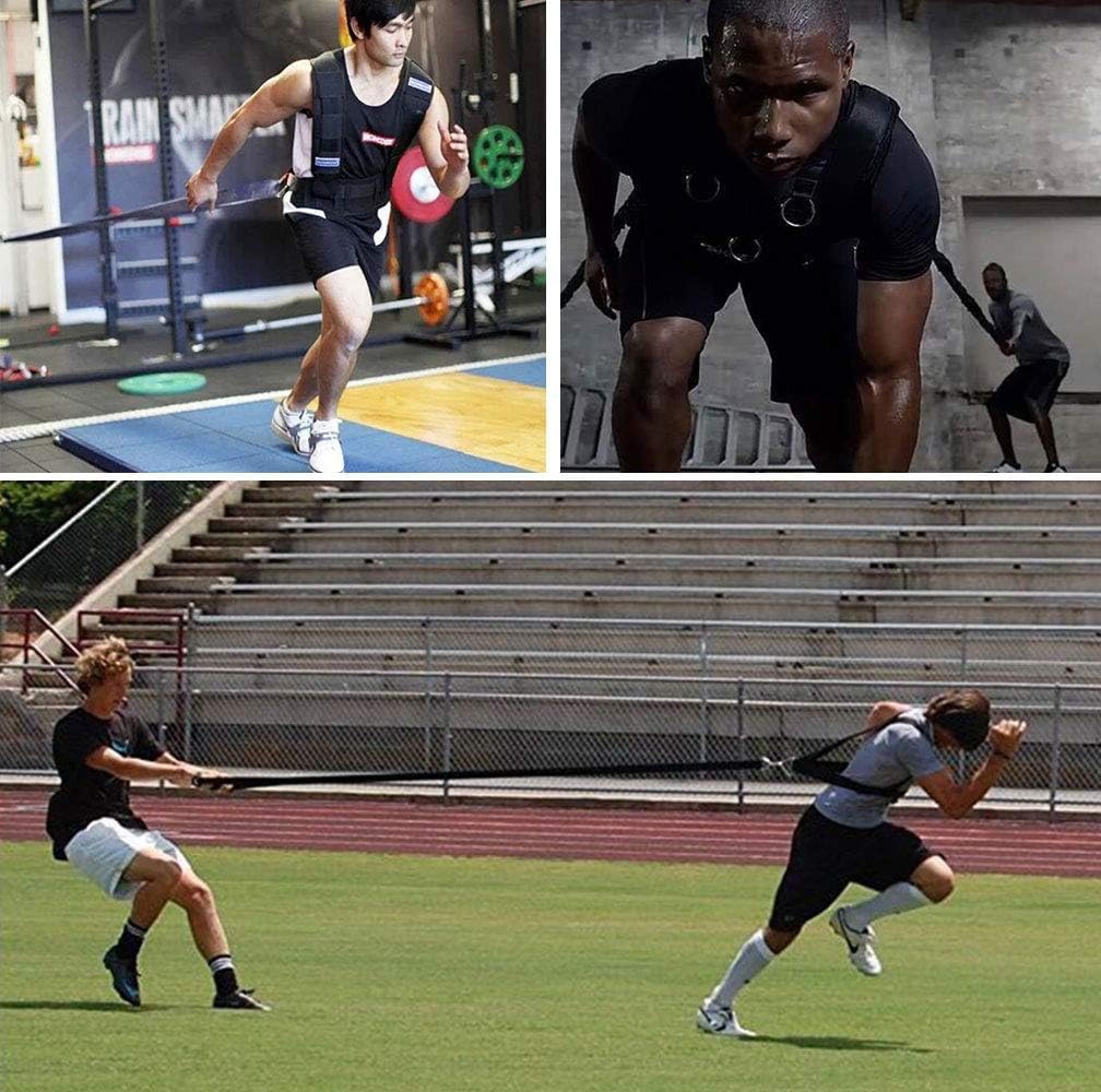 Cuerda de Entrenamiento YNXing Negro de Resistencia Explosiva para Mejorar Velocidad y Fuerza