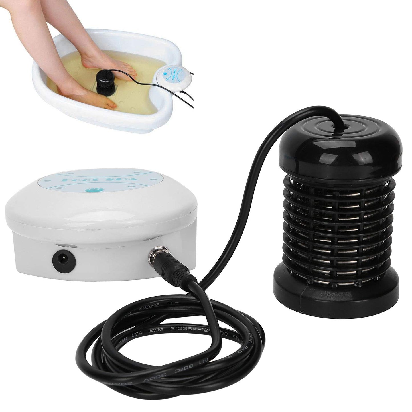 Máquina para baño de pies, spa para baño de pies, portátil, pequeño, duradero, profesional, fácil de usar, para todas las edades, spa en el hogar(#2)
