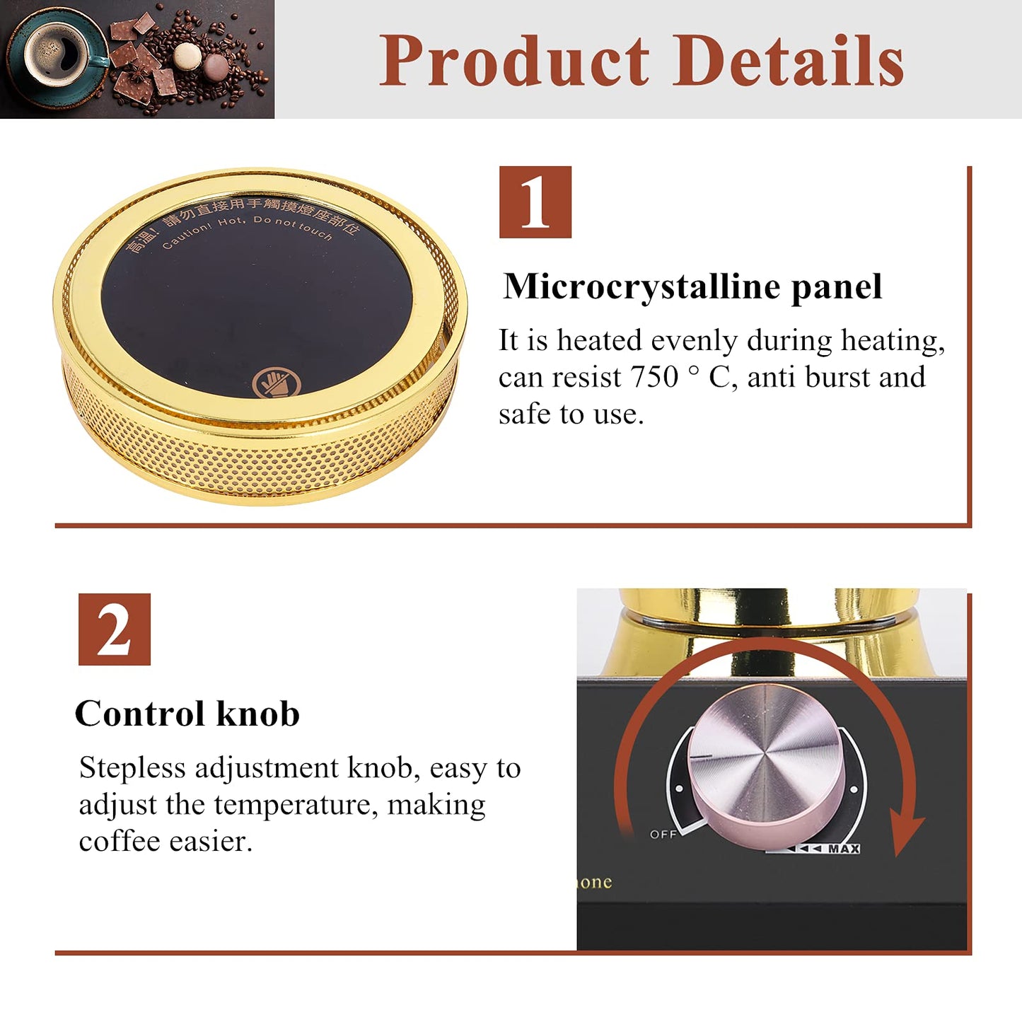 Quemador Halógeno Msfullsea Cafetera Syphon 110 V
