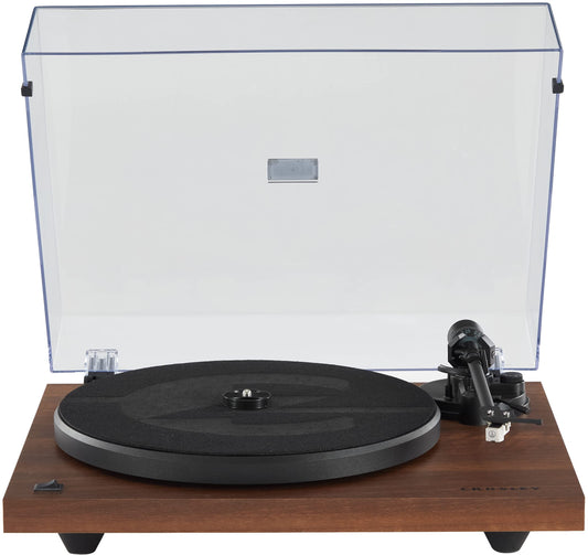 Crosley Tocadiscos Bluetooth C6B-WA con transmisión por Correa con Brazo de Tono Ajustable, Nogal
