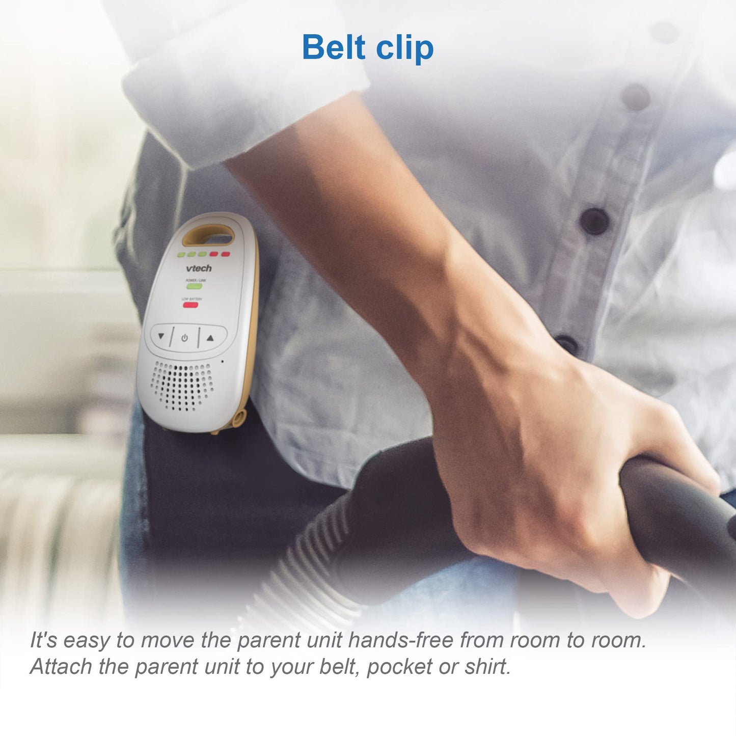 Monitor de Bebé VTech Blanco con Luz Nocturna Suave y Sonidos Relajantes