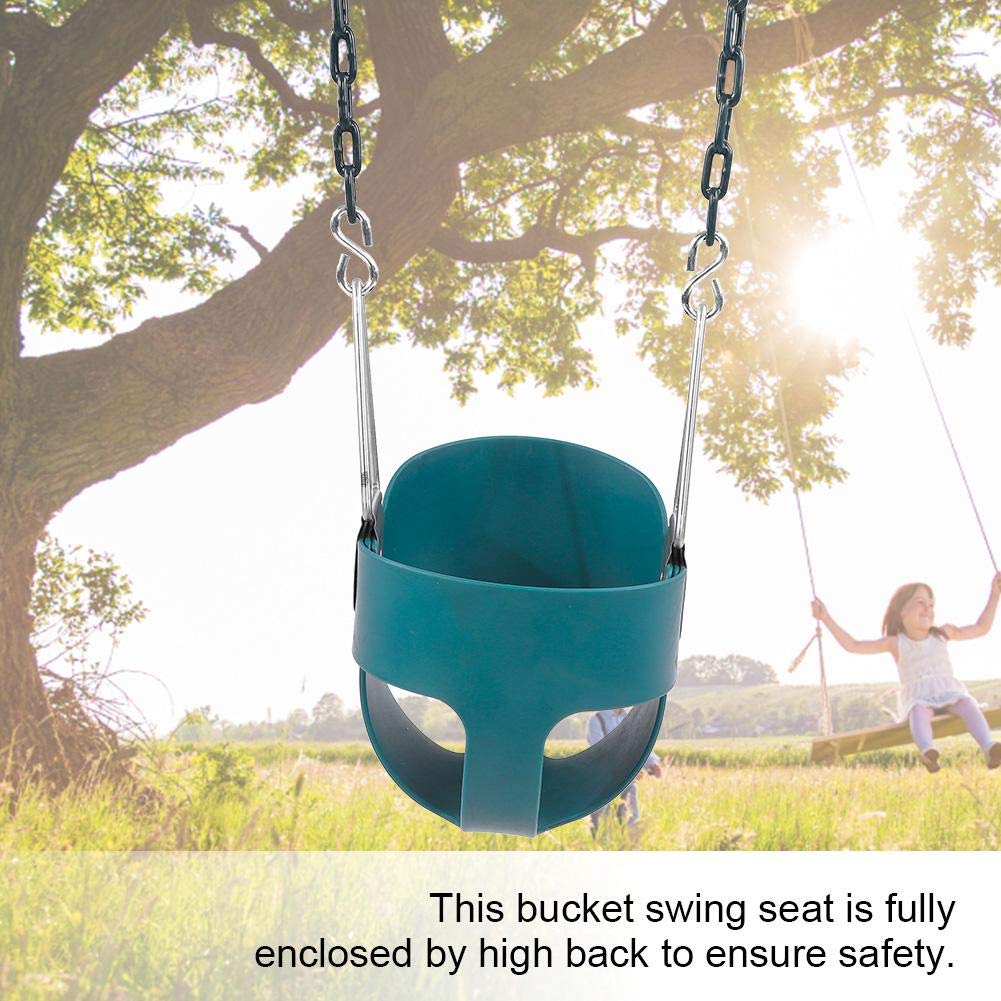 Alomejor Asiento de Columpio para niños con Juego de Respaldo Alto y Asiento de Columpio para niños pequeños Completamente ensamblado para niños