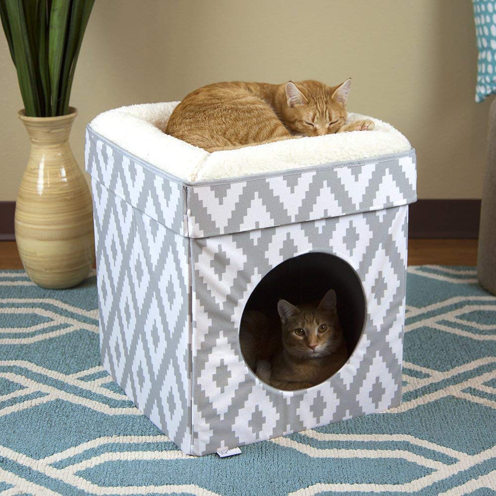 Kitty City Cama Grande para Gatos, Cubo apilable para Gatos, casa para Gatos o condominio para Gatos
