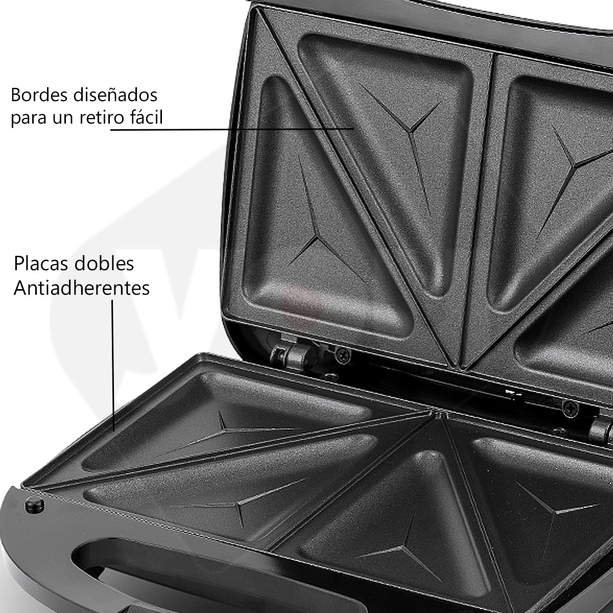 Sandwichera Eléctrica You Placa Antiadherente 850W 110V para 2 Piezas