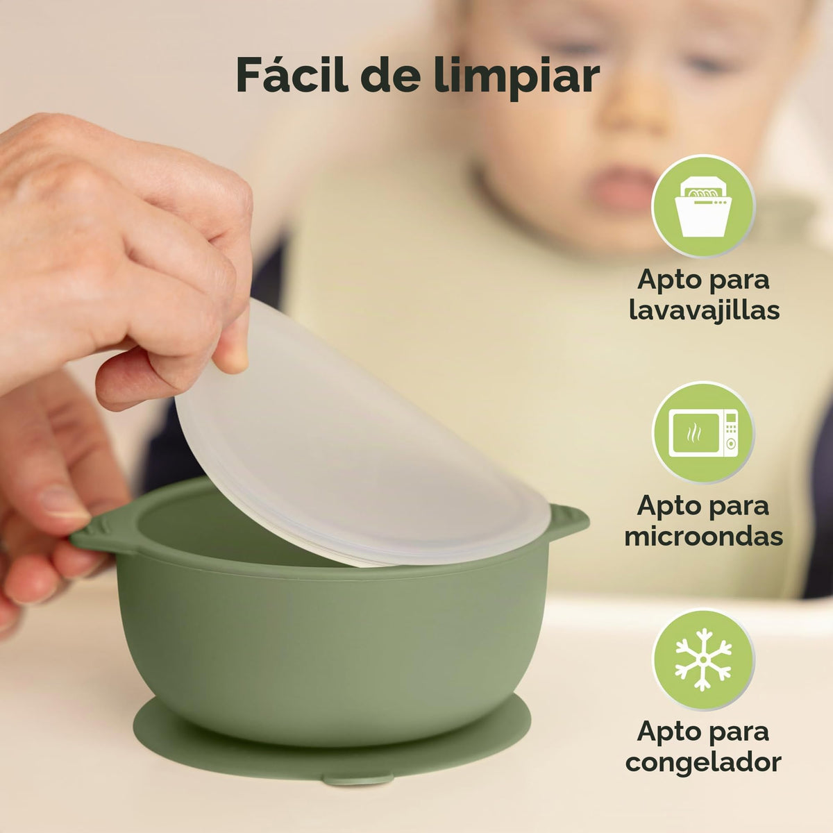 KeaBabies - Juego de 2 cuencos para bebé con succiones, tapas, cuencos de succión de silicona para bebés, niñas, niños, silicona de grado alimenticio, sin BPA, aptos para lavaplatos, esenciales para