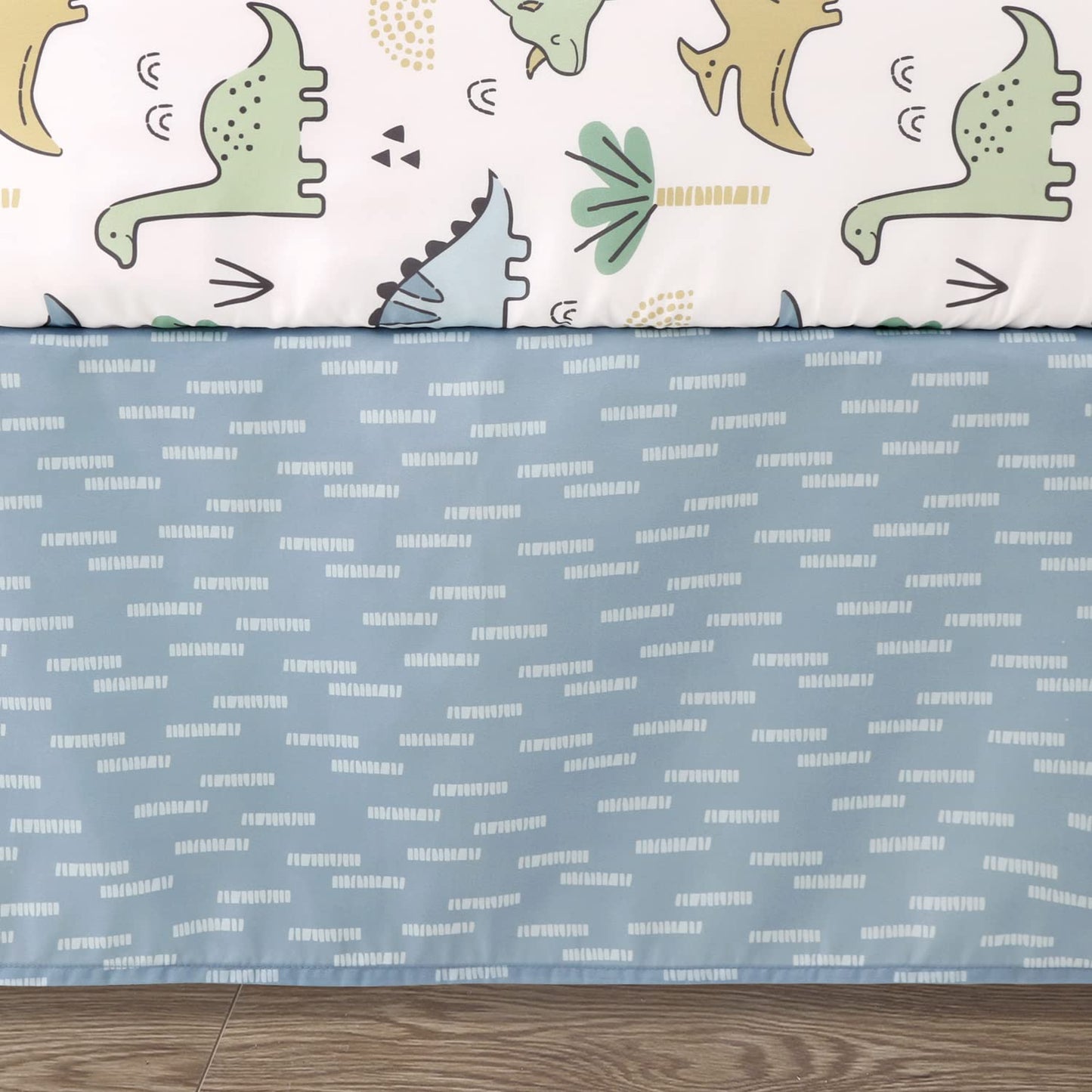 Juego de ropa de cama de 5 piezas para cuna de bebé The Peanutshell para niños - Decoración de cama de guardería para recién nacidos, bebés y niños pequeños con sábanas ajustadas para cuna, manta