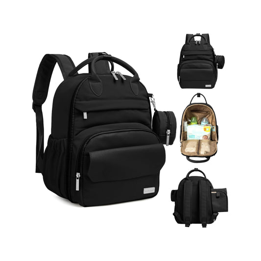 Mochila para Pañales KeaBabies Negro Moderno Viaje