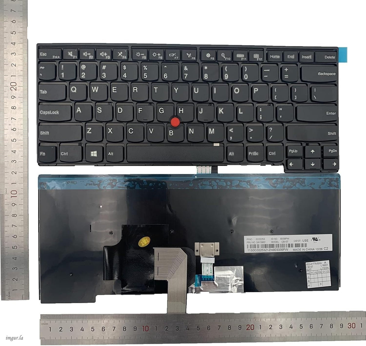 Teclado de Repuesto IBM Lenovo THINKPAD Negro sin Retroiluminación
