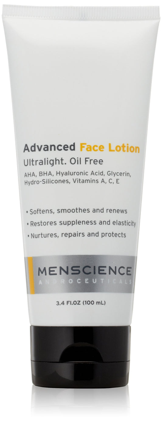 MenScience Androceuticals Advanced Lotion - Loción facial, 3.4 fl. oz