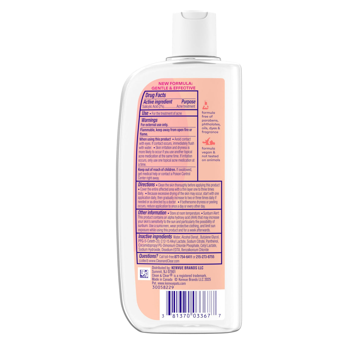 Clean & Clear Deep Cleaning Oil-Fighting Face Astringent - 8 oz