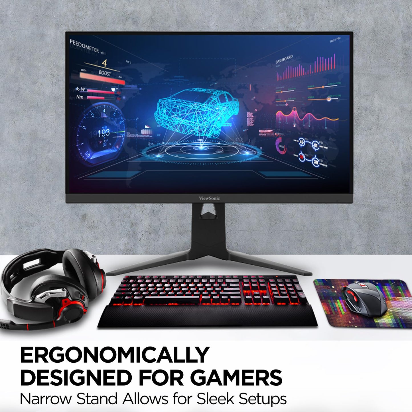 Monitor Viewsonic 25" IPS FULLHD Negro 280Hz con AMD FreeSync Premium y RGB