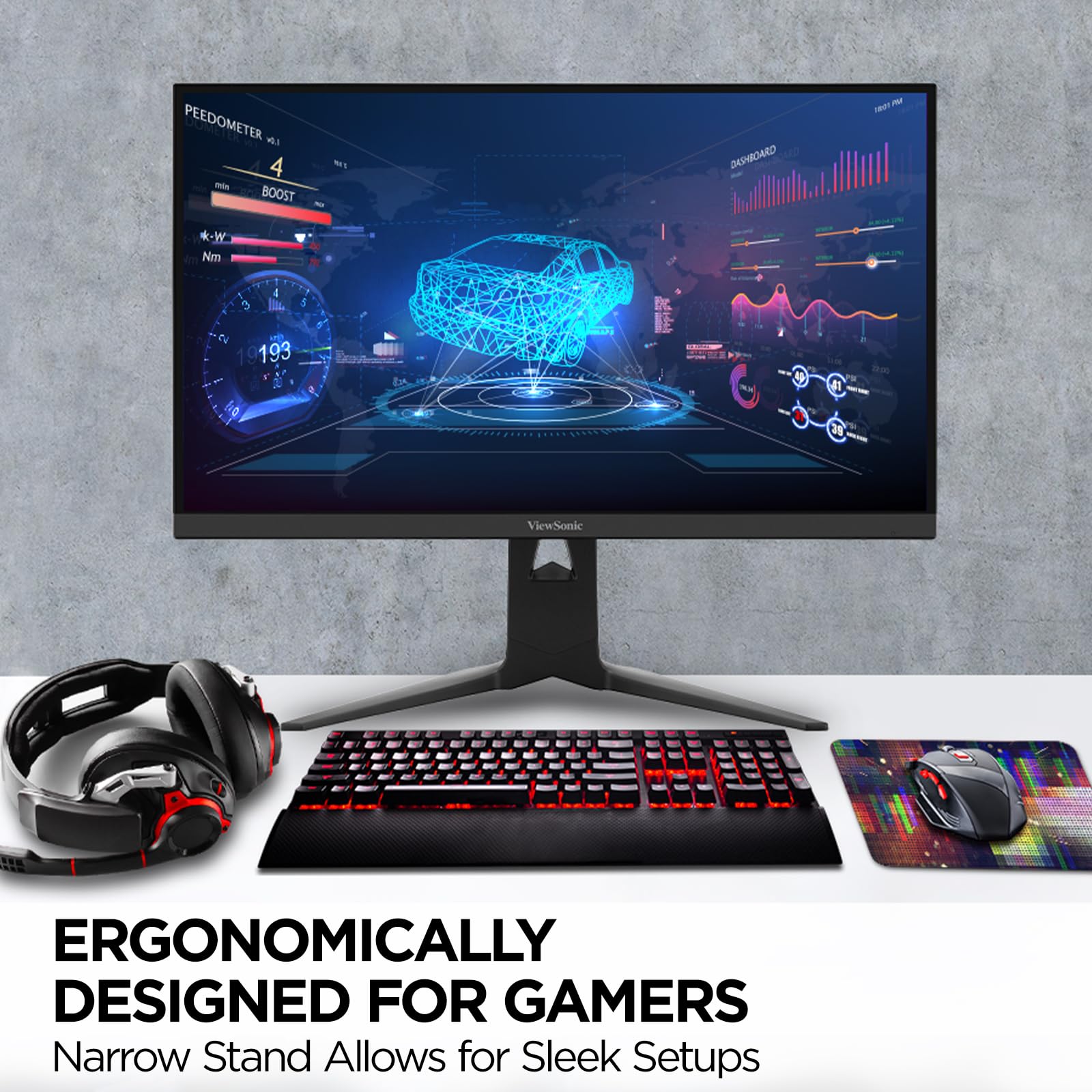 Monitor Viewsonic 25" IPS FULLHD Negro 280Hz con AMD FreeSync Premium y RGB