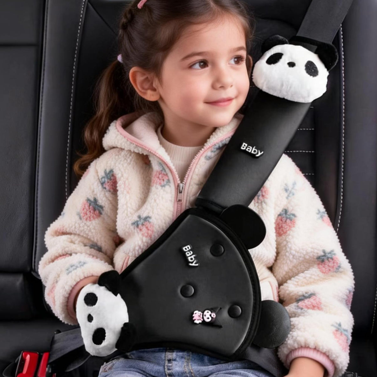 Funda para Cinturón de Seguridad Zigihos Panda para Niños y Niñas