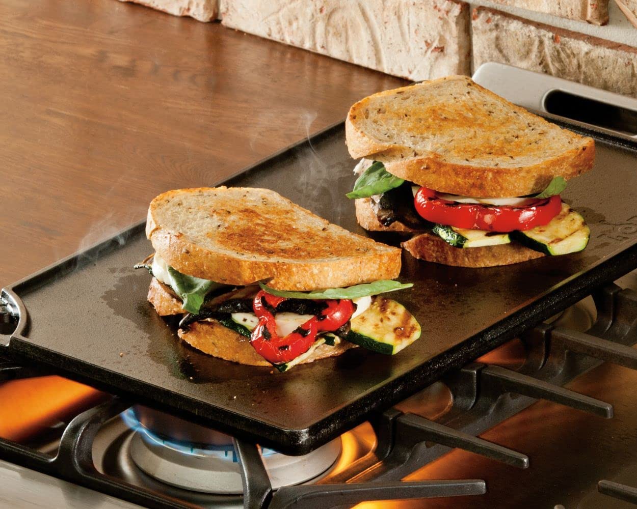 Lodge - Parrilla/plancha reversible LDP3, Sartén para Asador