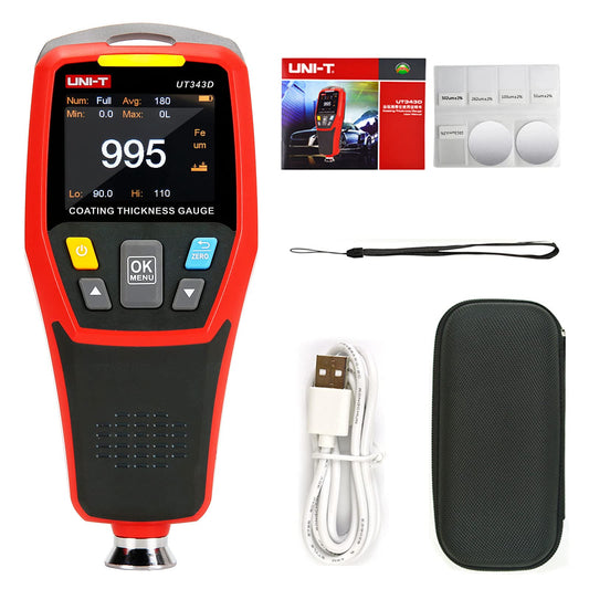 Medidor de Espesor Digital UT343D con USB 0-1250um