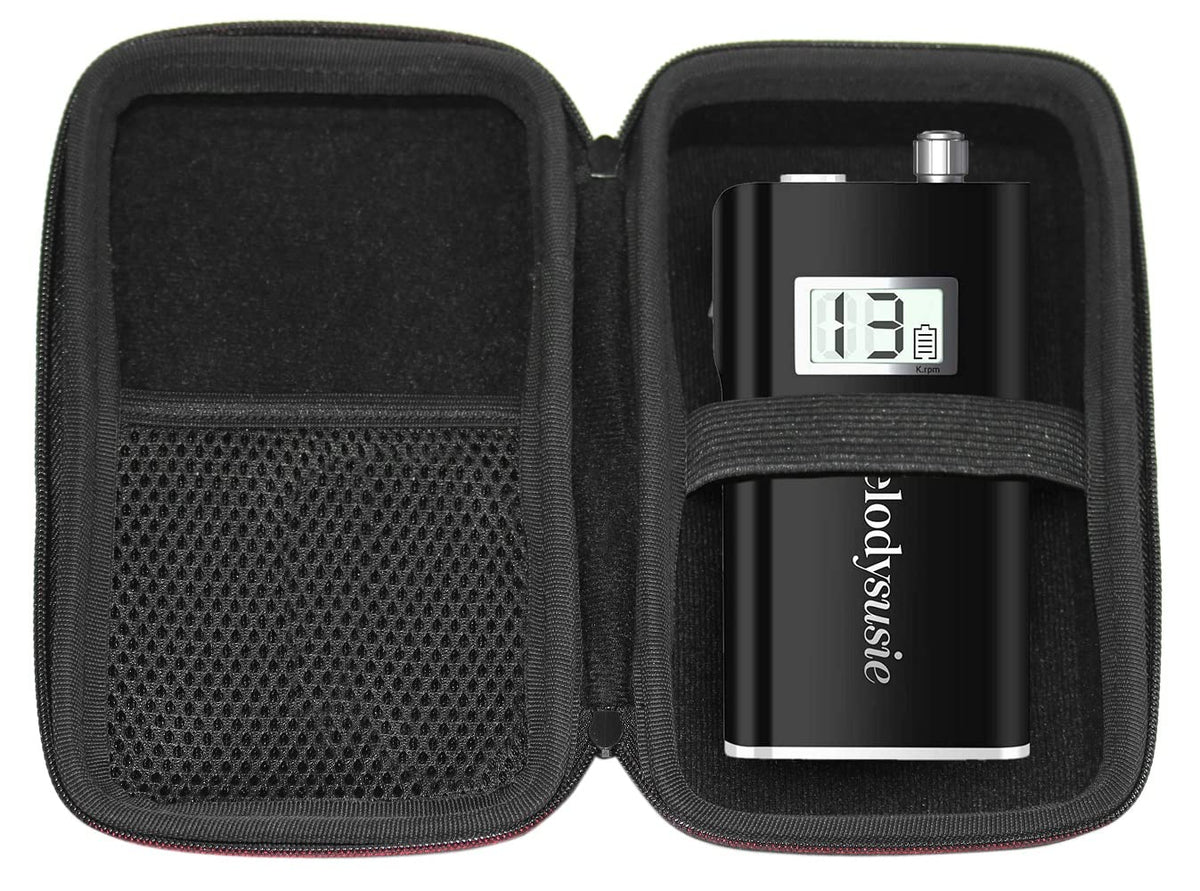 Funda Rígida de Viaje Maoershan MelodySusie Negro para Taladro de Uñas Profesional Recargable 30.000 rpm