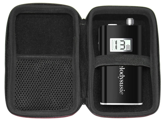 Funda Rígida de Viaje Maoershan MelodySusie Negro para Taladro de Uñas Profesional Recargable 30.000 rpm