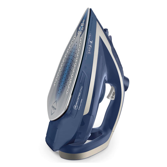 Plancha de Vapor T-fal Azul Suela de Cerámica y Recolector de Calcio Extraíble