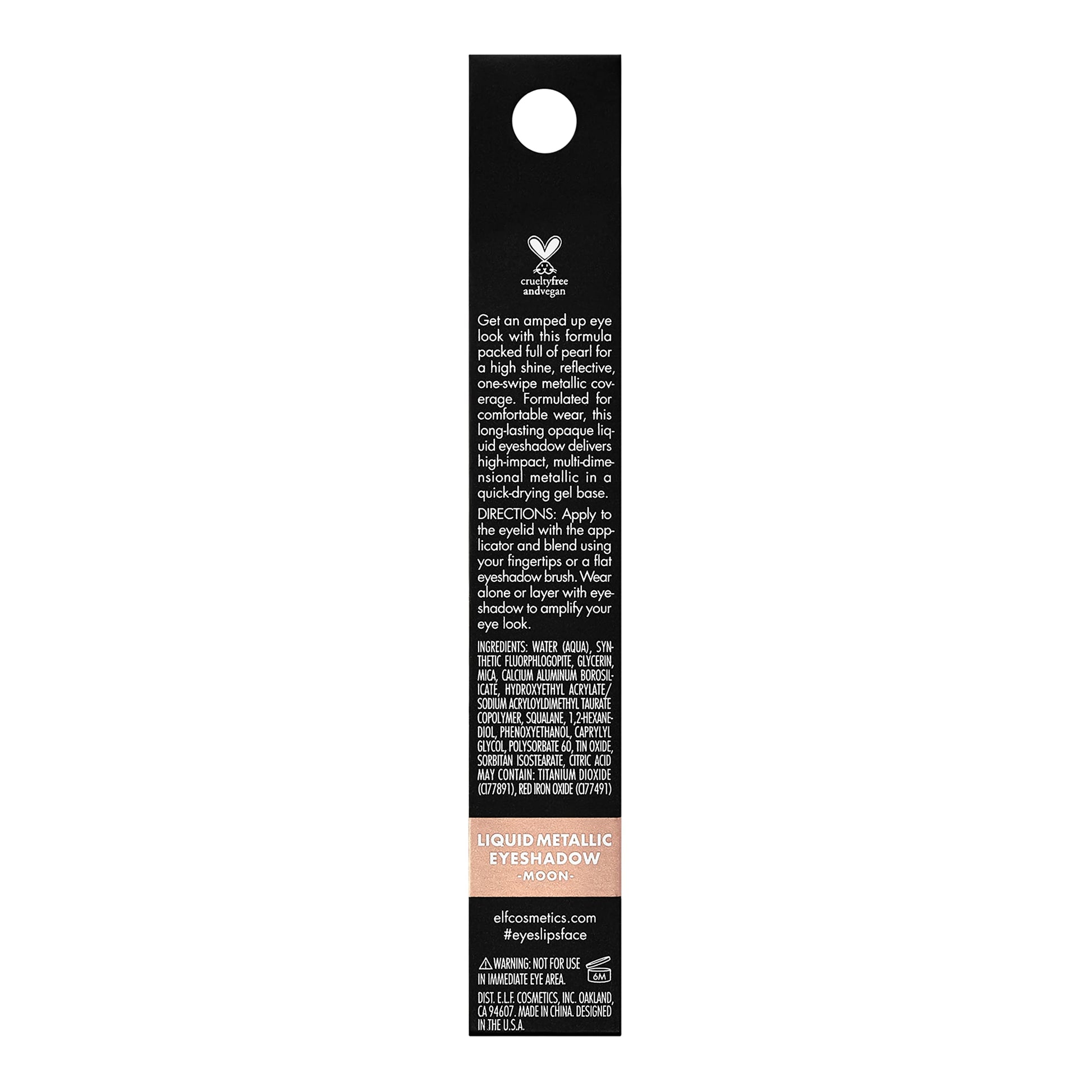 e.l.f Liquid Metallic Eyeshadows, Moon
