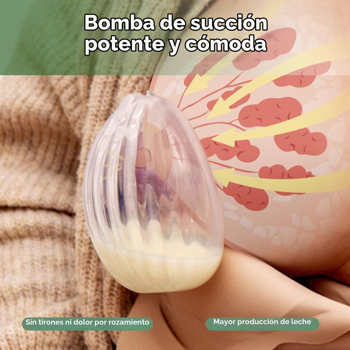 haakaa - Extractor de leche de silicona portátil con bolsa esterilizadora, 2 en 1 manos libres pasivo receptor de leche materna para madres lactantes, esenciales para lactancia materna, bombas de