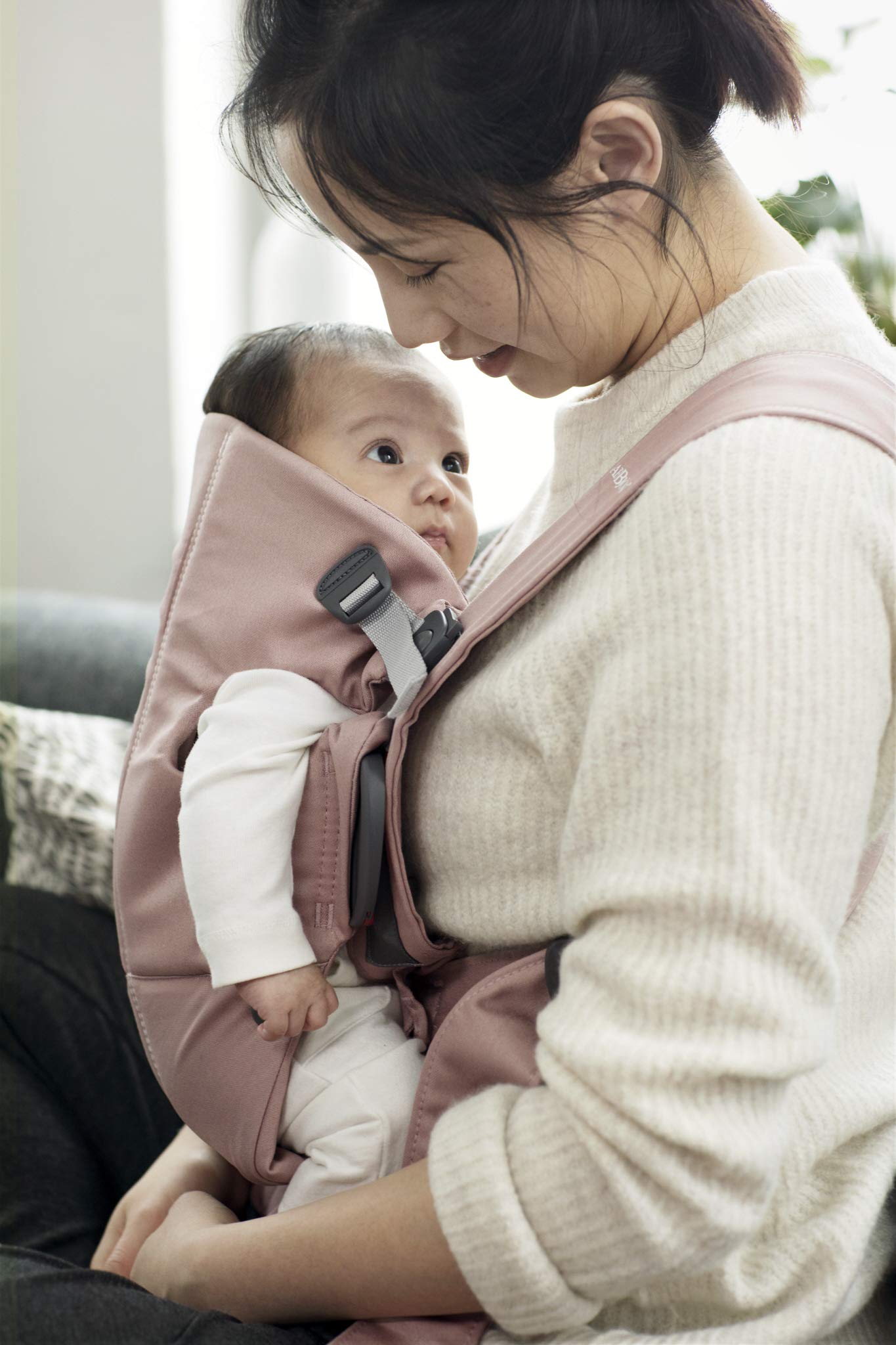 Babybjorn - Mini portabebés, Algodón, Rosado (Dusty Pink)