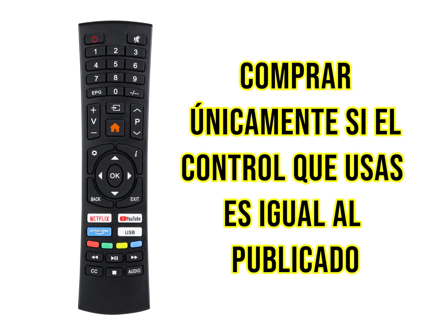 HAING Control Remoto para SANSUI y RCA Smart TV Netflix Amazon Youtube
